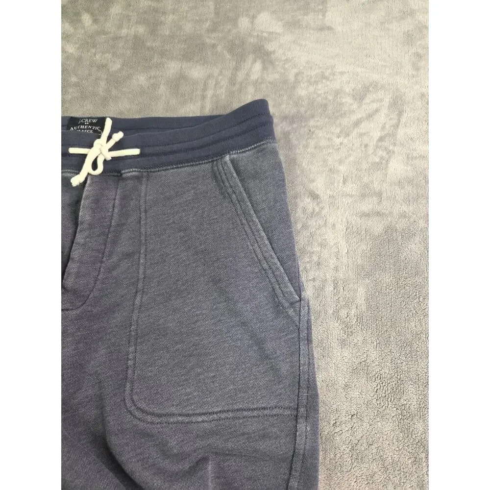 J.Crew Authentic Men's Fleece Shorts Size S Raw Hem Blue New York C40